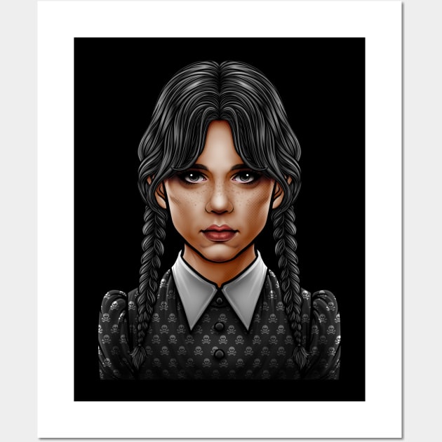 Wednesday addams netflix Wall Art by LillyRise